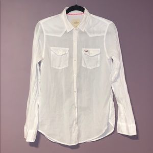 Hollister M White Light Buttonup